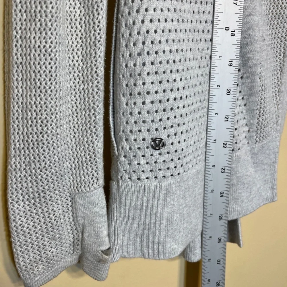 lululemon athletica Gray Knit Cardigan